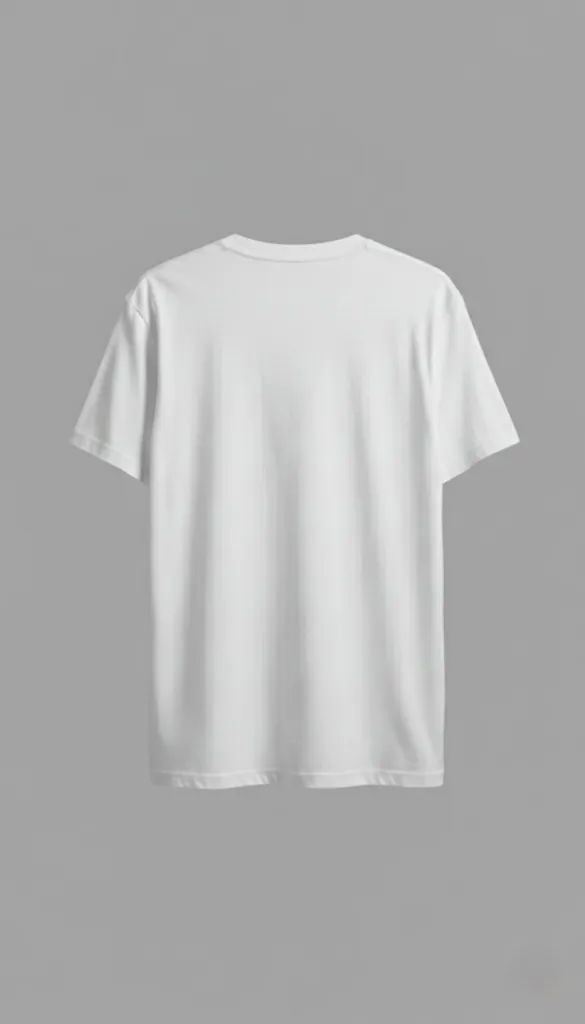 Plain white tshirt back side.webp
