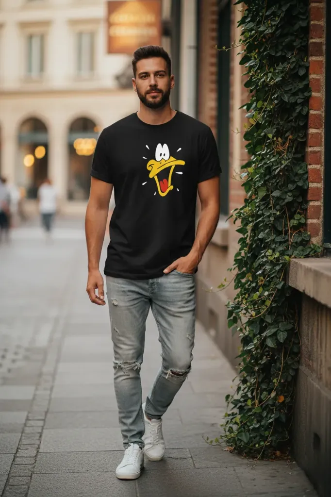 Duck Oversized Cotton T-Shirt (Men/Women) (L)