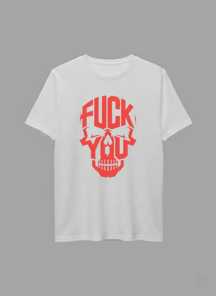F-You Oversized Cotton T-Shirt (Men/Women) (L)