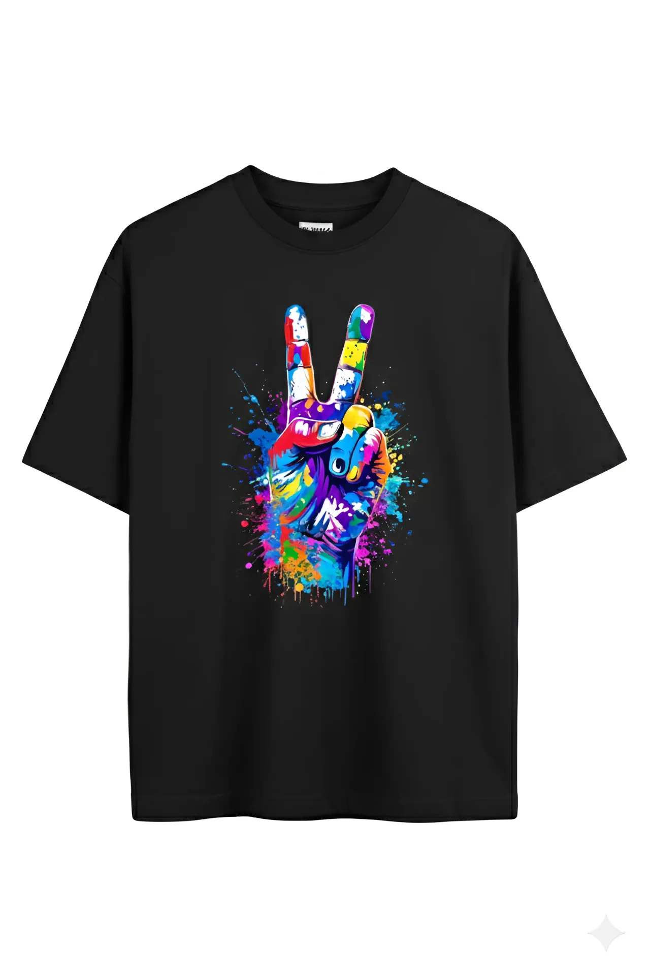 2 finger Oversized Cotton T-Shirt (Men/Women)