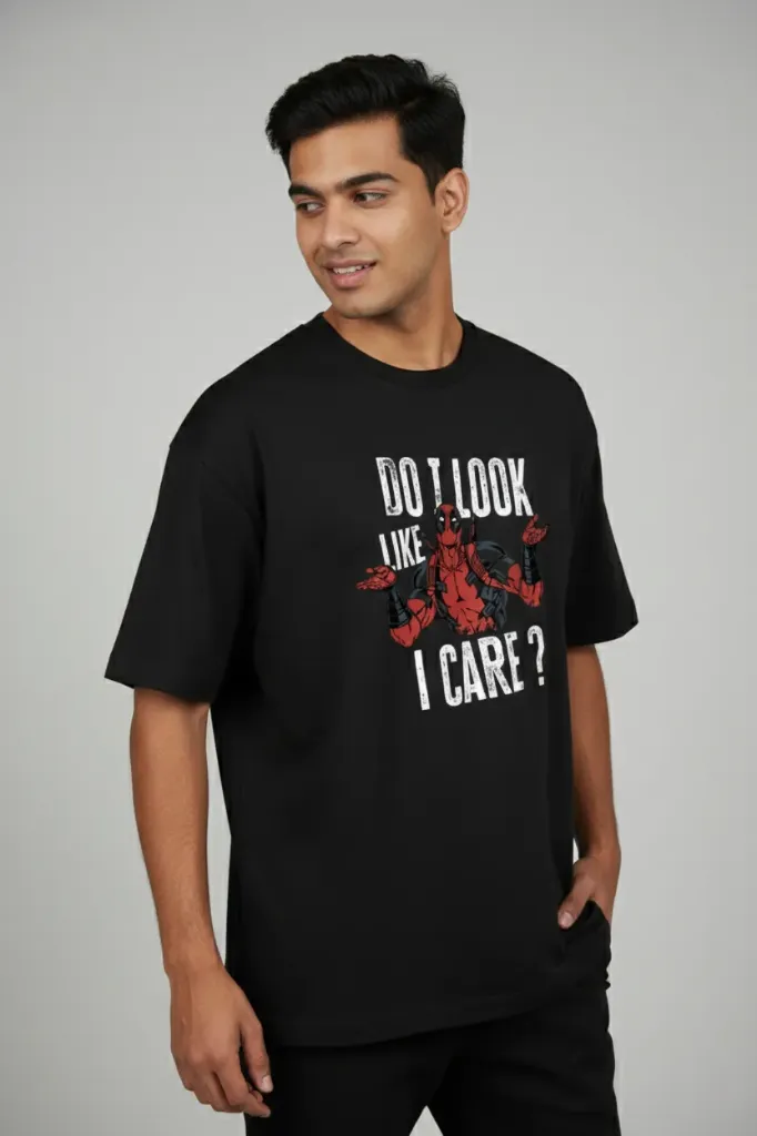 Deadpool Oversized Cotton T-Shirt (Men/Women) (L)